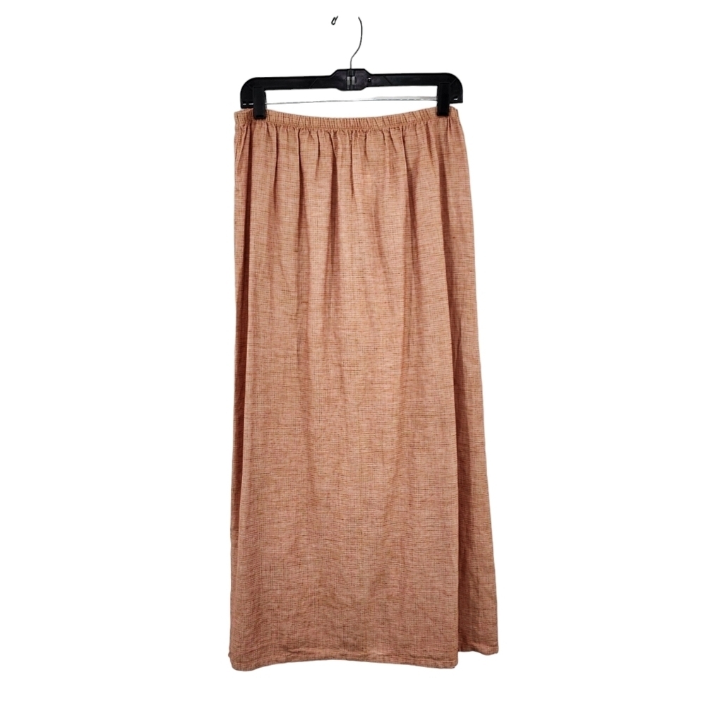 Jackie loves John Women's Linen Silk Blend Vintage Maxi Skirt - L